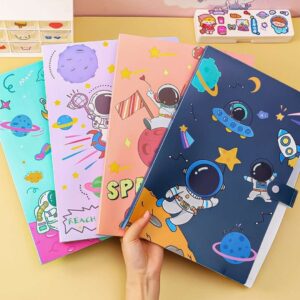 Astronaut Button File Folder with Button Lock